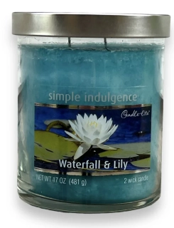 candle litte svíčka ve skle 481 g  WATERFALL  a LILI