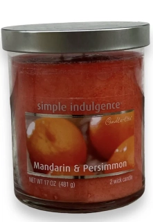 Candle Litte svíčka ve skle 481 g  MANDARIN a PERSIMMON 