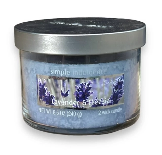Candle Lite svíčka ve skle 240 g  LAVENDER a FREESIA