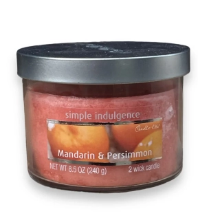 Candle Lite svíčka ve skle 240 g  MANDARIN a PERSIMMON