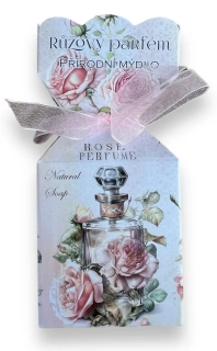 Mýdlo 90 g krabička RŮŽOVÝ PARFÉM