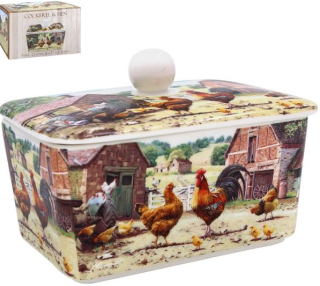 LP95950 Máslenka slepice na dvorku