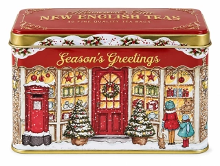 RS70 Anglický čaj 40 ks v plechu Season Greetings