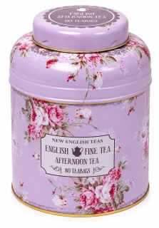 MD26 Anglický čaj 80 ks v kulaté dóze ENGLISH FINE TEA levand.