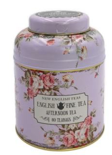MD26 Anglický čaj 80 ks v kulaté dóze ENGLISH FINE TEA  levand.