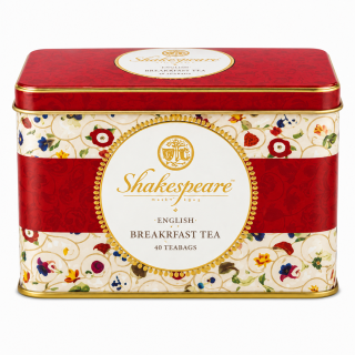 SB01 Anglický čaj 40 ks v plechu SHAKESPEARE