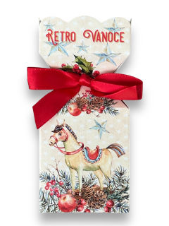 Mýdlo 90 g v krabičce RETRO VÁNOCE koník