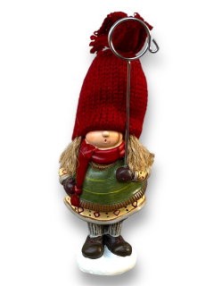 Látková panenka na fotografii 