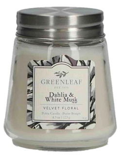 GR. vonná svíčka ve skle 123 g DAHLIA WHITE