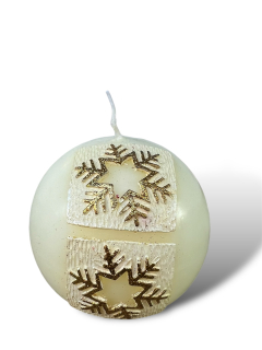 Svíčka koule 100 STAR LIGHT zlatá