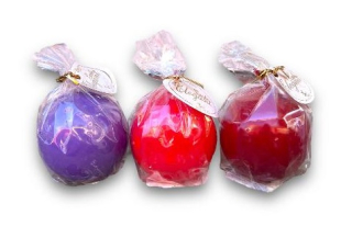 Svíčka koule 60 ELEGANT fialová