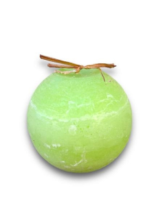 Svíčka koule 120 rustic zelený čaj
