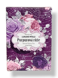 Mýdlo 40 g krabička PURPUROVÁ RŮŽE