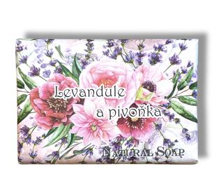 Mýdlo 200 g Levandule a pivoňka