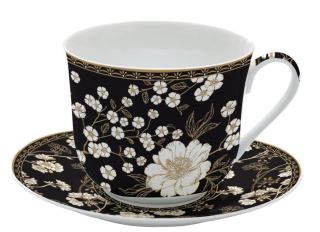 R1454-ARTF Art Deco Flowers snídaňový šálek s podš. 400ml