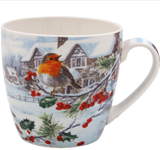 LP54252 Cristmas Robins hrnek snídaňový
