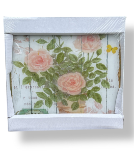 Skleněný obraz růže