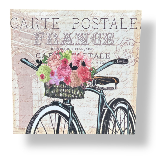 Obraz kolo s květy 31 x 31 cm