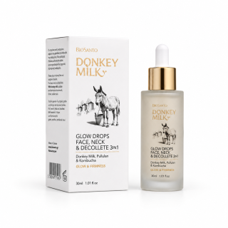 BIOSANTO Sérum s oslím mlékem a kombuchou 30 ml 3 v 1
