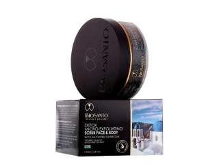 BIOSANTO detoxikační mikroexfoliační peeling na obličej 200 ml