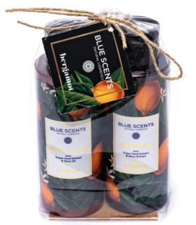 SET013 Dárková sada Blue Scents Mini Bergamot tělový krém 100ml a sprchový gel 100ml