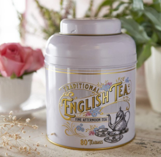 MD04 Anglický čaj 80 ks kulatá dóza bílá 