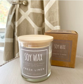 LP43764 svíčka v krabičce  FRESH LINEN