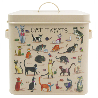 Plechová dóza na krmivo pro kočky Cat Treats