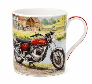 Hrnek 250 ml motorka - červená