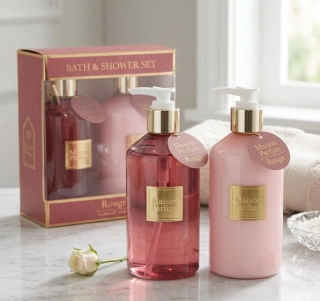 SADA SPRCHOVÉHO GELU A MLÉKA ROUGE INSPIROVANÁ BACCARAT ROUGE