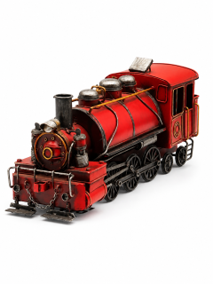 Model / maketa / figurka červená lokomotiva