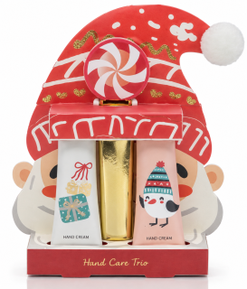 Vánoční kosmetická sada krémů + pilník na ruce Hand Care – Čepice