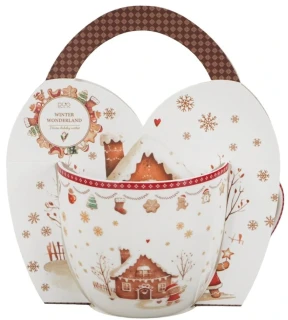 Porcelánový hrnek v dárkovém balení Gingerbread House