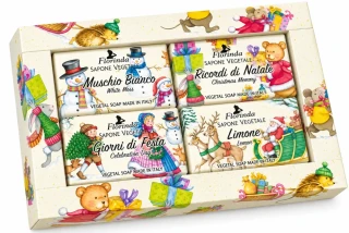 Vánoční kazeta s vonnými mýdly 4×50 g Christmas